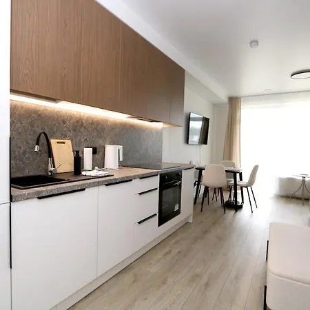 Stylish In Visoriai Fast Wi-fi شقة